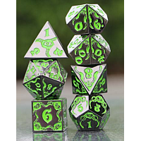 Green Metal Dice for Call of Cthulhu