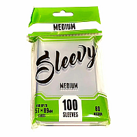 Sleevy MEDIUM – Clear/klara (100 sleeves for 57x89 mm cards)