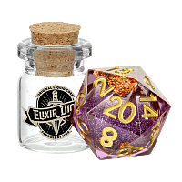 D20 Elixir Liquid Core Dice Aether Abstract