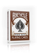 Bicycle Brown Rider Back cards