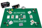 Pokerset med kortlekar, spelmatta och  200 marker (4 gram)