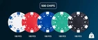 Pokerset i metallväska med 500 marker (11.5 grams)