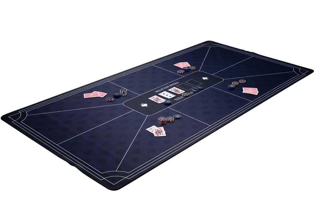 Pokermatta blå (180x90cm)