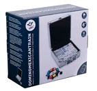 Domino double 12 Mexican Train aluminum case