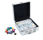 Domino double 12 Mexican Train aluminum case