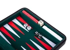 Backgammon 9'', black zipper, green/ red/ white