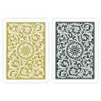 1546 Elite Poker size - Regular index playing cards double deck Black/Gold