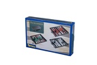 Backgammon Medium Green, imitation leather (1732)