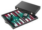 Backgammon Medium Green, imitation leather (1732)