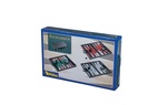 Backgammon Medium - Red imitation leather (1730)