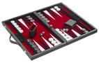 Backgammon Medium - Red imitation leather (1730)