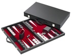 Backgammon Medium - Red imitation leather (1730)