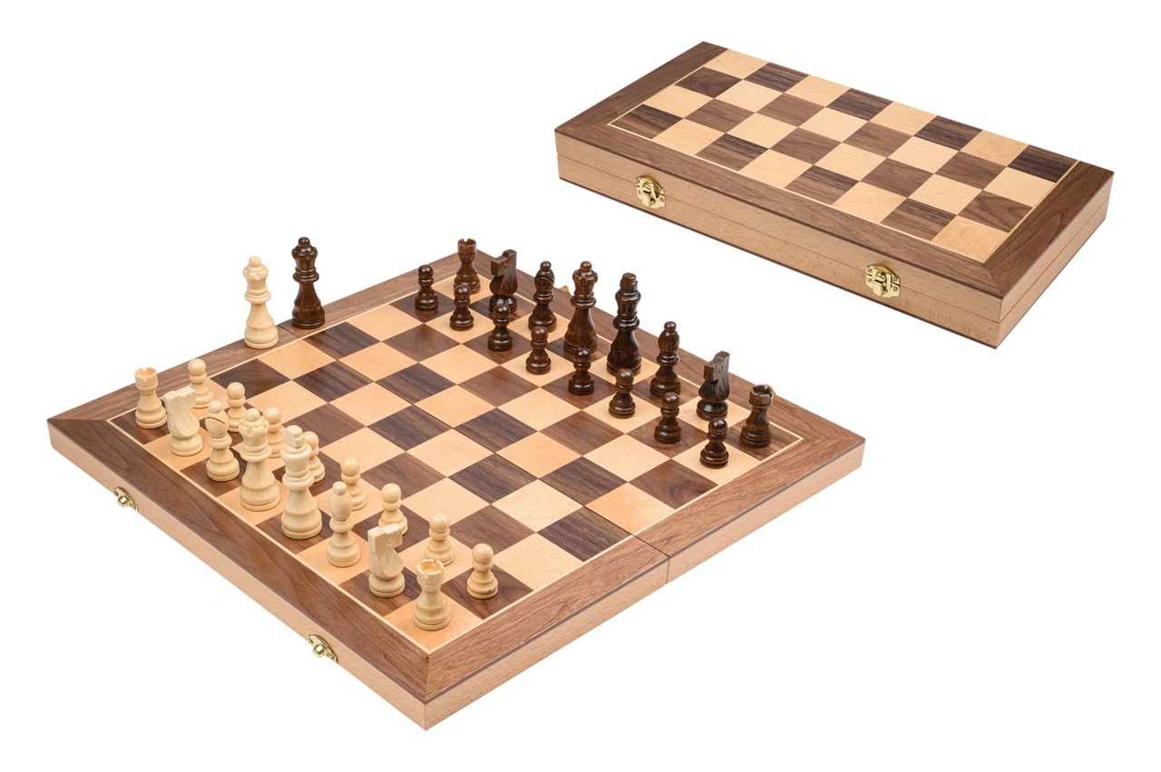 Chess cassette, field 40 mm, with additional pair of queens (2616)