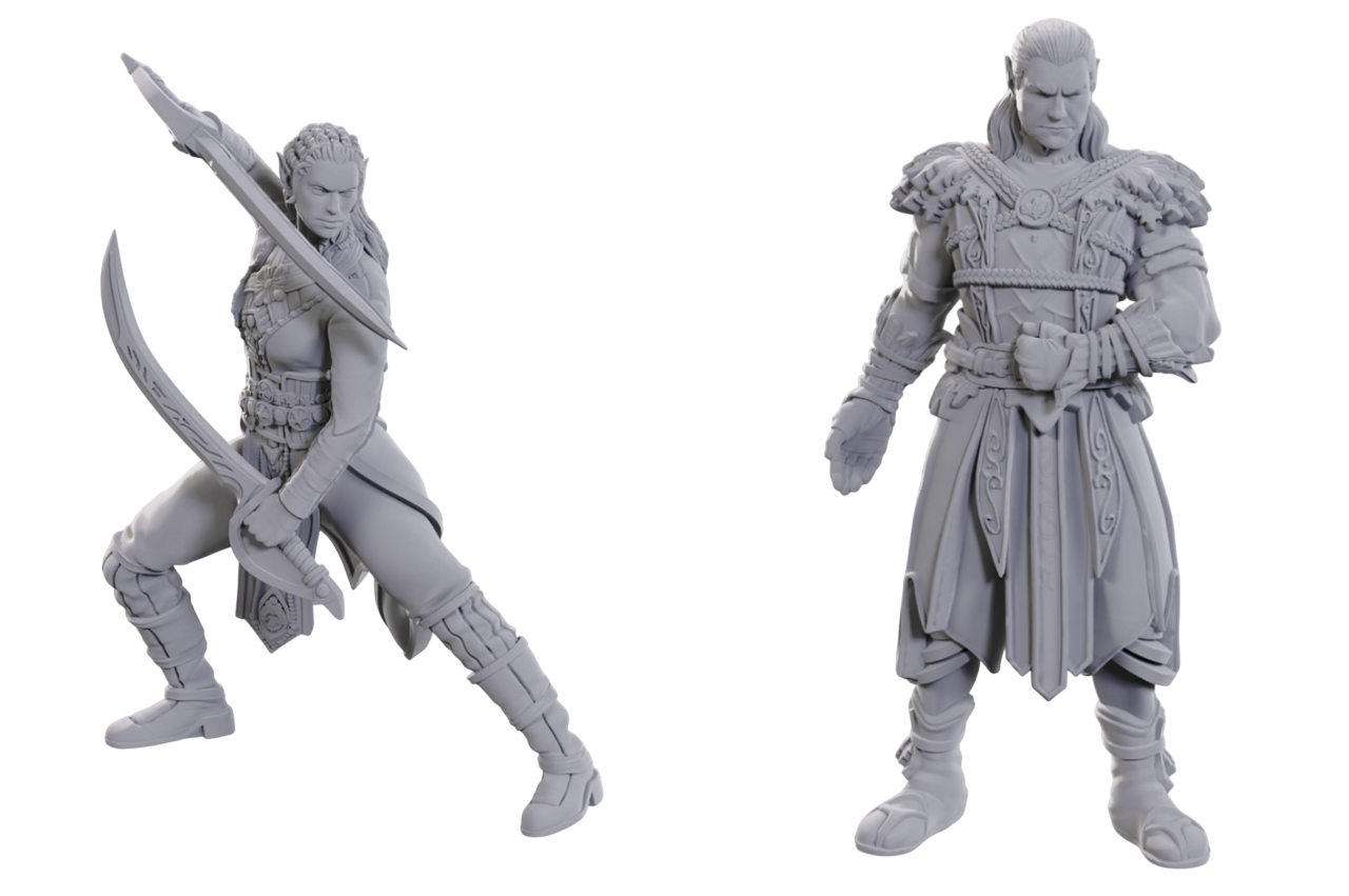 D&D Nolzur's Mini: SE BG3 - Jaheira & Halsin