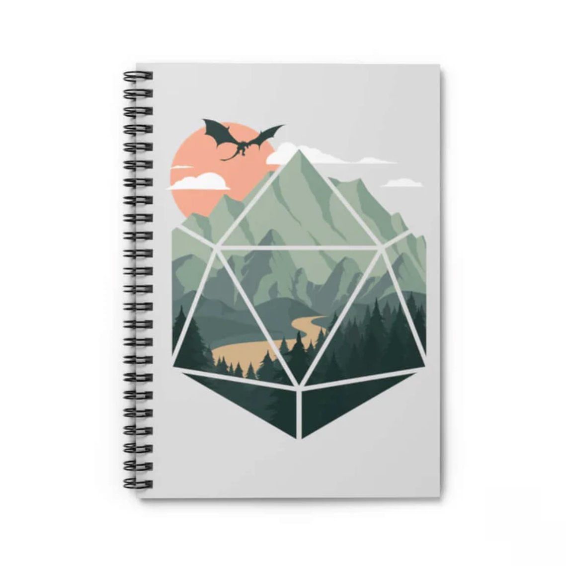 Scenic D20 Spiral Notebook