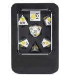 A Role Playing Dice Set Metallic - Yellow Rose