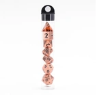 A Role Playing Dice Set Metallic - Mini Metall - Copper (storlek 10 mm)