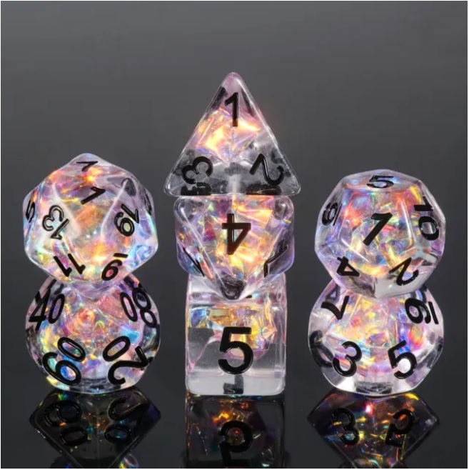A Role Playing Dice Set: Moonlight Fantasy
