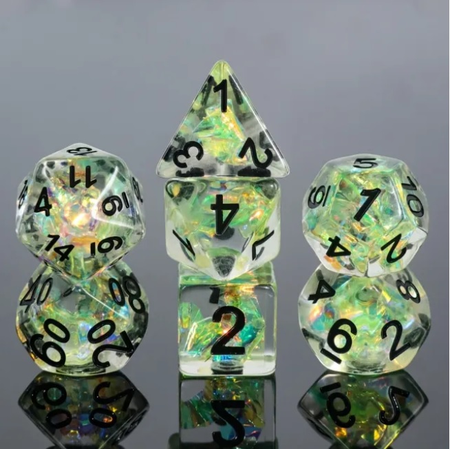 A Role Playing Dice Set: Forest