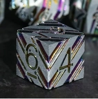 A Role Playing Dice Set Metallic - Silver Rainbow