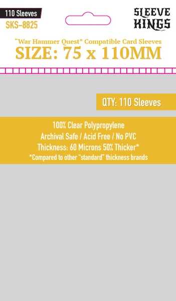 Sleeve Kings - Warhammer Quest Sleeves, 75x110mm (110)