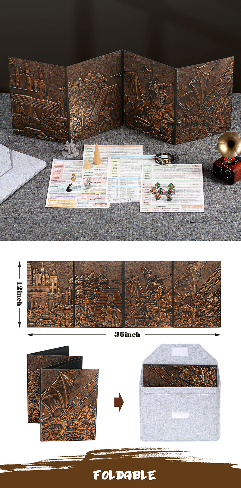 Dungeon Masters Screen Copper