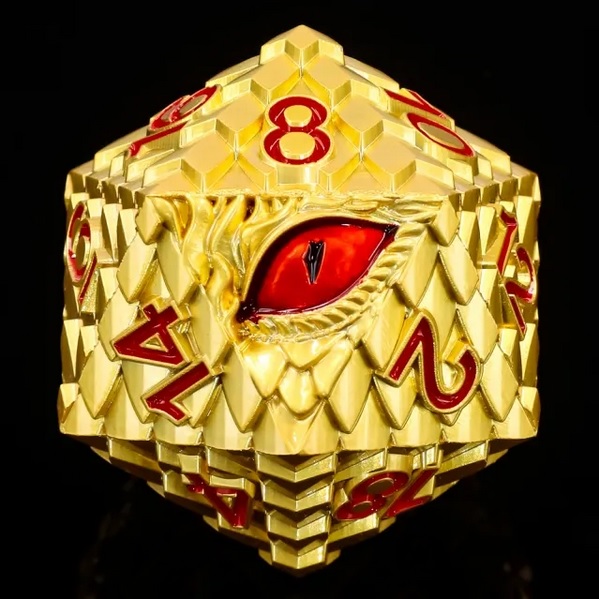 Titan D20 Gold Dragon Eye  (35mm)