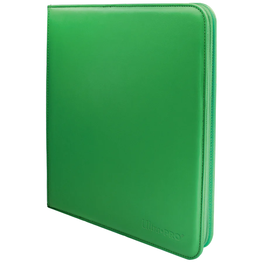 Vivid:  4-Pocket Zippered PRO-Binder - Green
