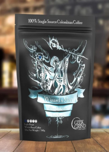 Geek Grind Coffee Wizards Mist Blend of Ages Whole Bean 12 oz