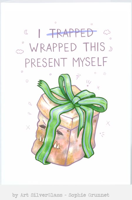 Gratulationskort - Trapped Present