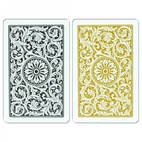Elite 1546 Playing Cards Bridge Size Black/Gold Double Deck Set Copag