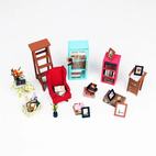 Sam's Study - DIY Miniature House, Bookshelf Decoration Kit - Rolife