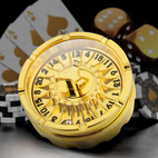 Roulette Dice D20 Guld