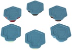 6 pcs value pack Feldherr lid for SHELL token trays
