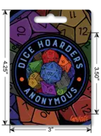 Dice Hoarders Anonymous Sticker