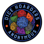 Dice Hoarders Anonymous Sticker