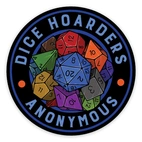 Dice Hoarders Anonymous Sticker