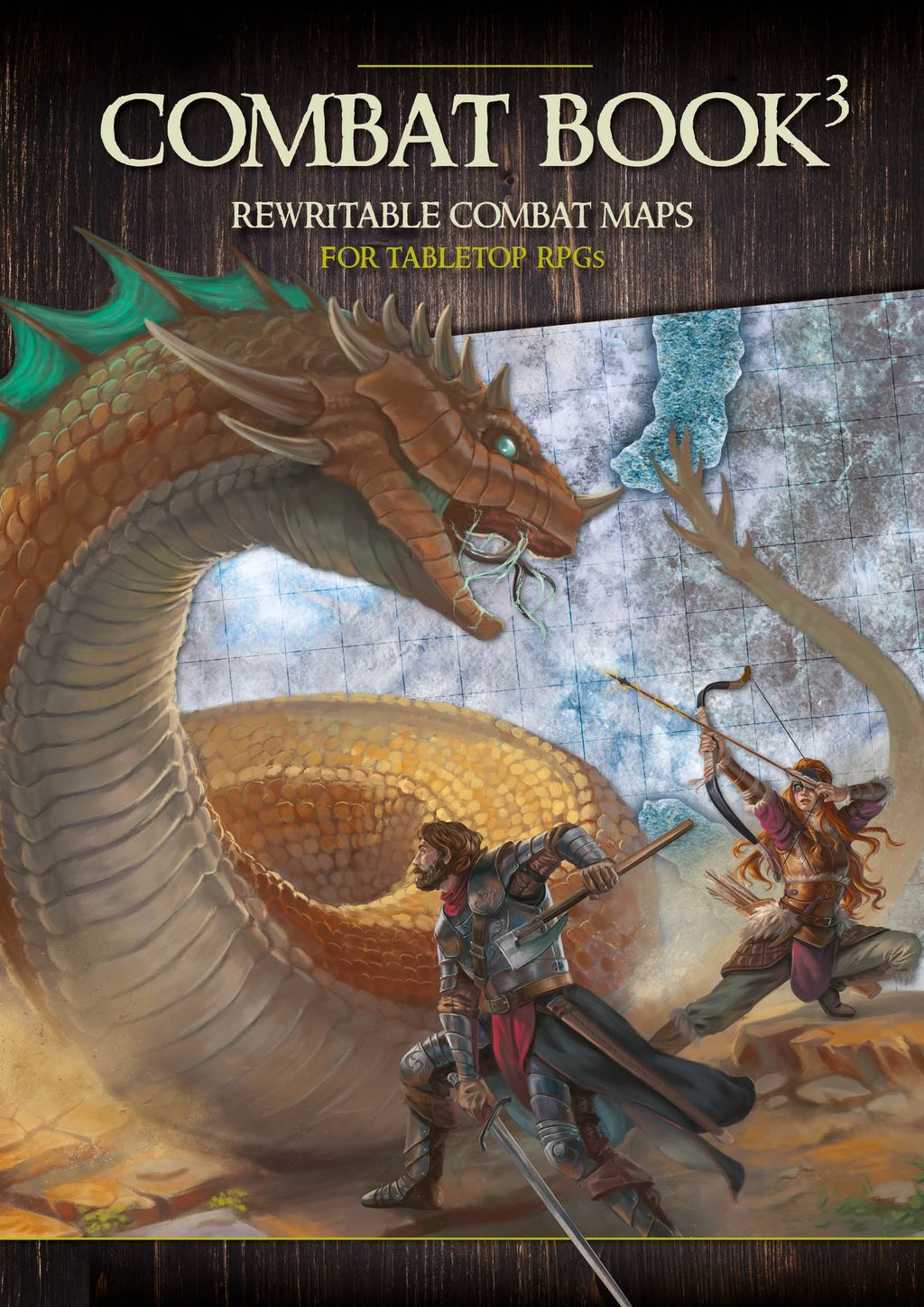 Combat Book 3 Fantasy Rewritable Combat Maps for Tabletop RPGs