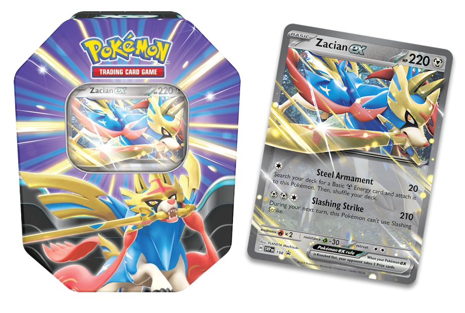 Pokémon TCG: Slashing Legends Tin Zacian ex