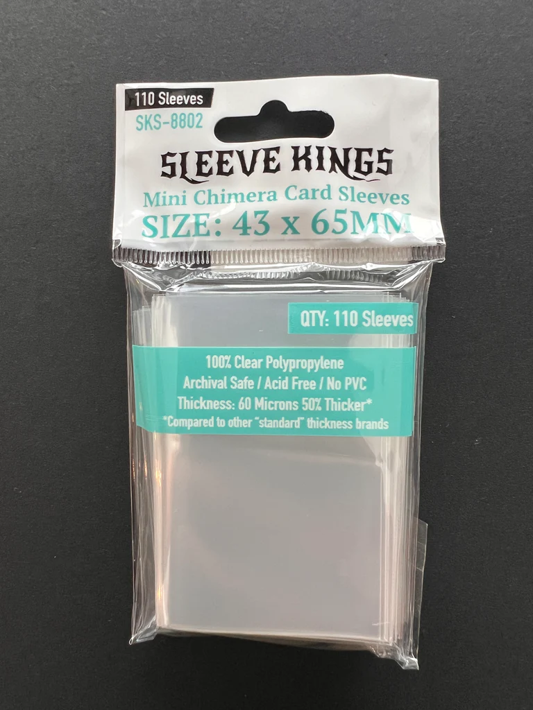 43x65mm Mini Chimera Card Sleeves 60 Microns (110)