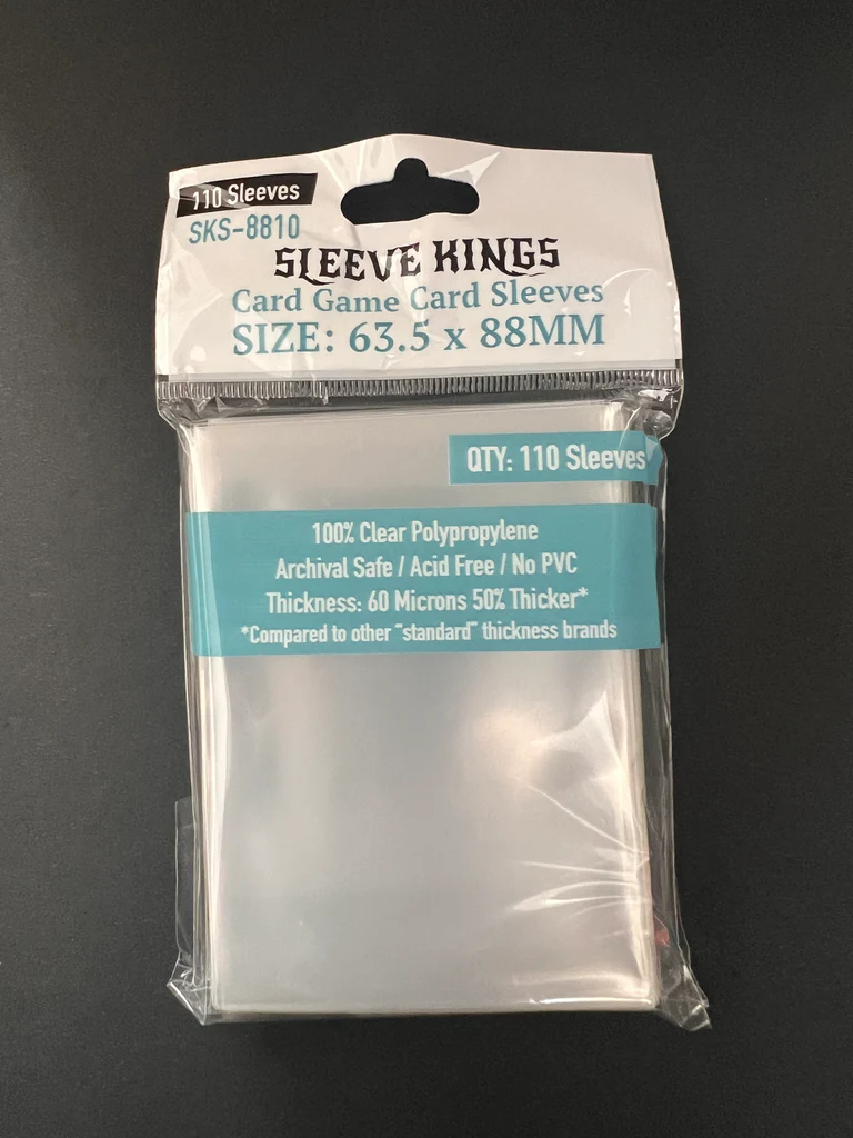 63,5x88mm Standard Card Game Card Sleeves 60 Microns (110)