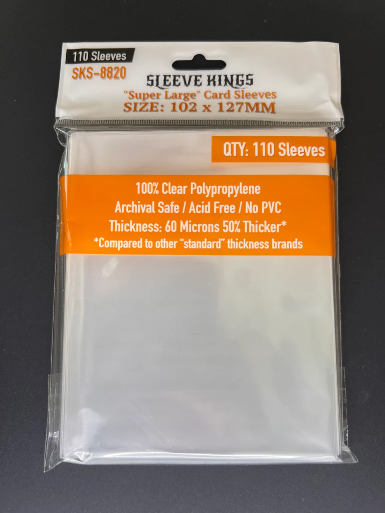 102x127mm Super Large Sleeves 60 Microns (110)