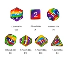 A Role Playing Dice Set: Rainbow (Silikon)
