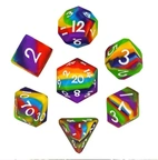 A Role Playing Dice Set: Rainbow (Silikon)