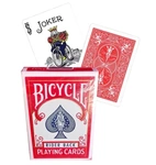 Bicycle Rider Back 808 black seal playing cards blue or red