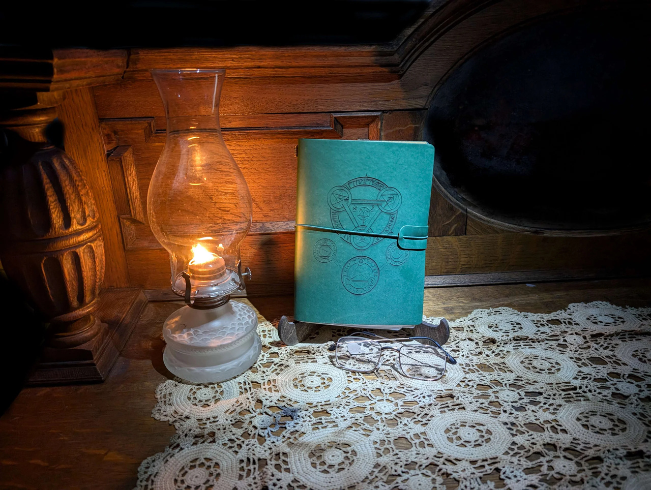 RPG Character Journal Green Arcane Symbol