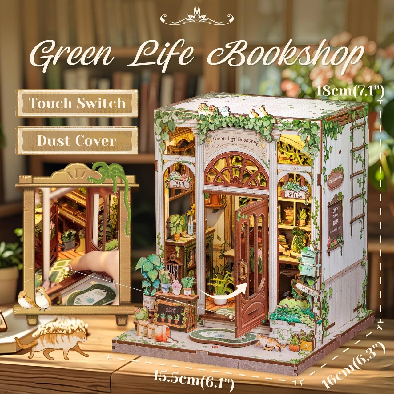 Green Life Bookshop - Book Nook Kit - CuteBee