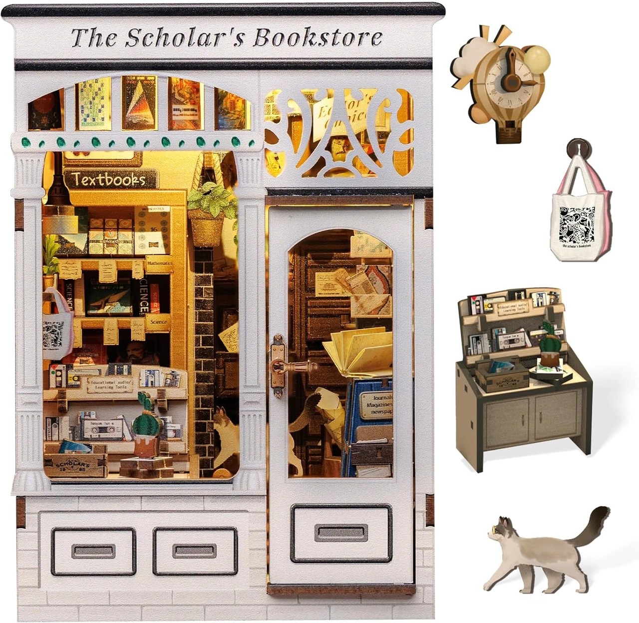The Scholar's Bookstore - Book Nook Kit - CuteBee