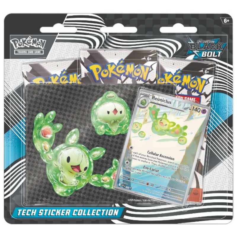 Pokemon SV10.5 - Black Bolt & White Flare - Black Bolt Tech Sticker Collection