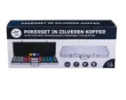 Poker set in silver case, low stake 500 chips (14 grams)